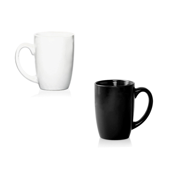 Glossy mocha ceramic mug with 16 oz. capacity with 1 color... from ASI 37218 Athena Promo (tm)