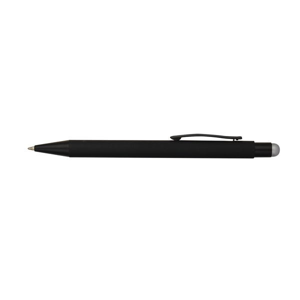 Soft Rubber Click Metal Ballpoint Pen w/Stylus... from ASI 41511 Brainchild USA Inc / BrainChild Gift Club