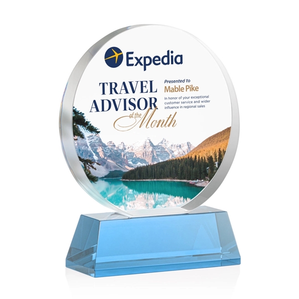 Glenwood Vividprint™ Award on Base - Sky Blue... from ASI 84592 St Regis Group / St Regis