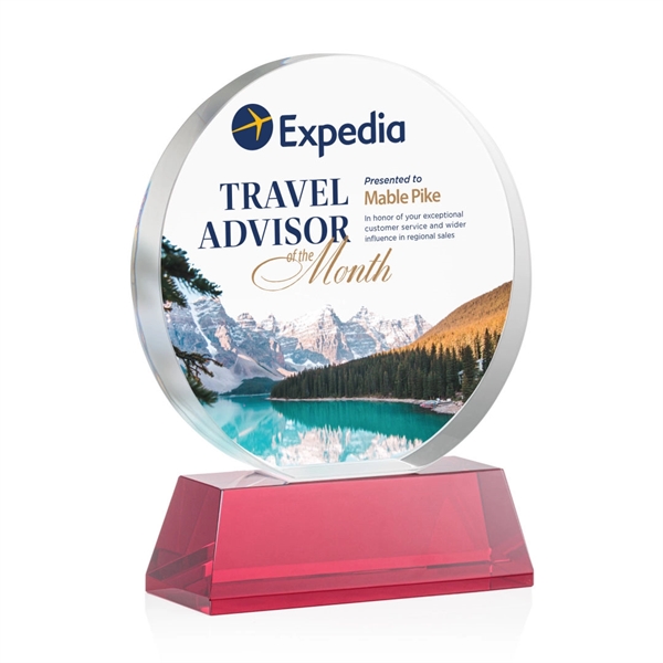 Glenwood Vividprint™ Award on Base - Red... from ASI 84592 St Regis Group / St Regis