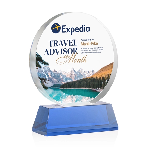 Glenwood Vividprint™ Award on Base - Blue... from ASI 84592 St Regis Group / St Regis