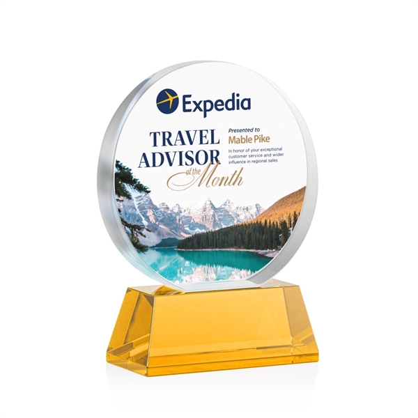 Glenwood Vividprint™ Award on Base - Amber... from ASI 84592 St Regis Group / St Regis