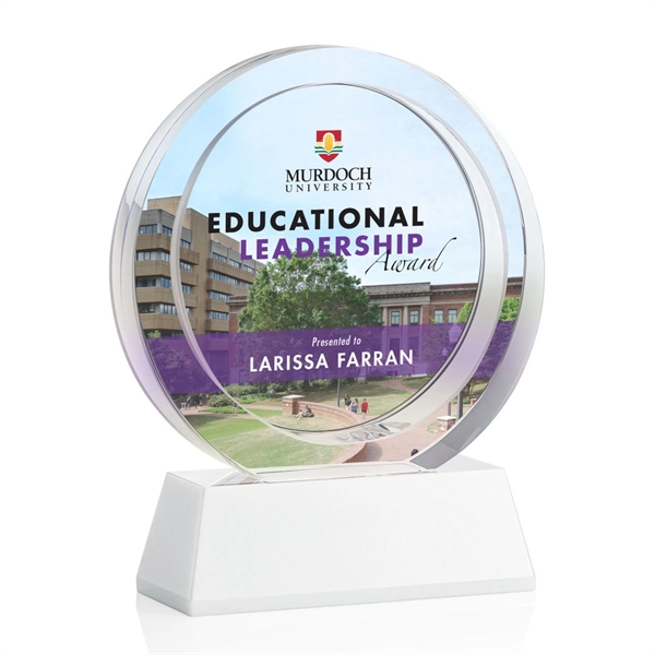 Templeton VividPrint™ Award on Base - White... from ASI 84592 St Regis Group / St Regis