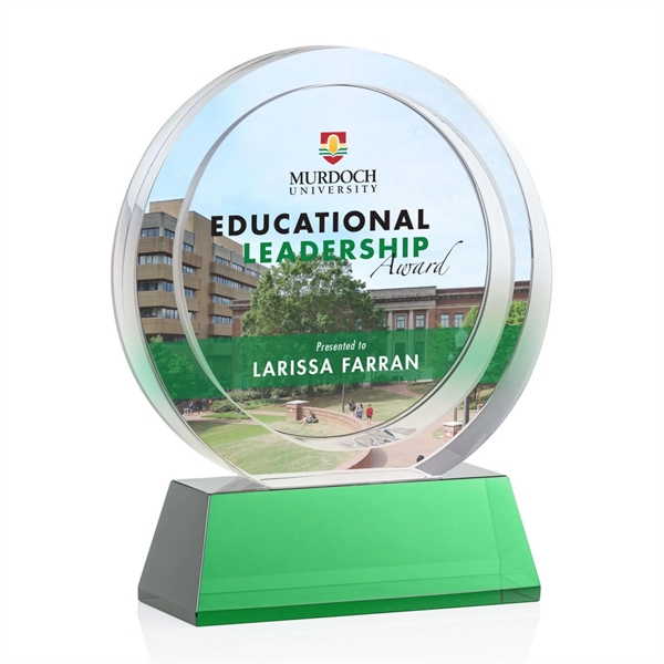 Templeton VividPrint™ Award on Base - Green... from ASI 84592 St Regis Group / St Regis