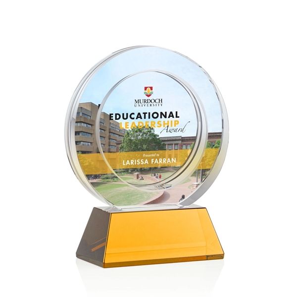 Templeton VividPrint™ Award on Base - Amber... from ASI 84592 St Regis Group / St Regis