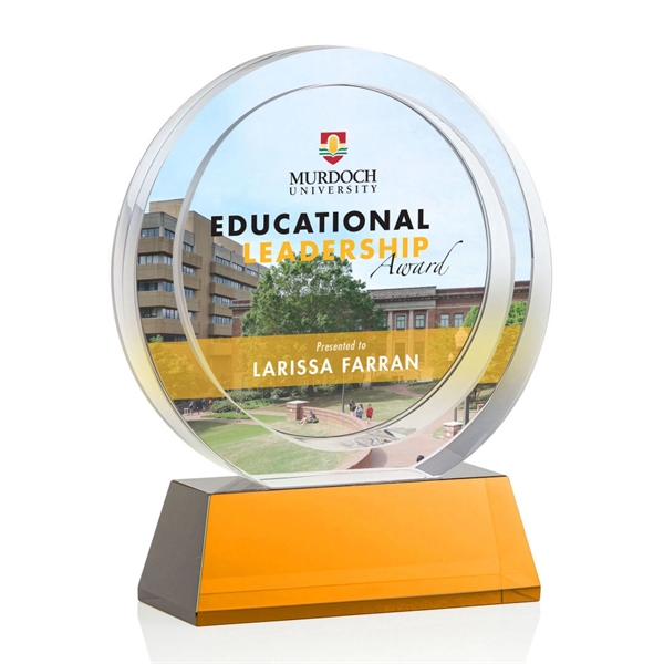 Templeton VividPrint™ Award on Base - Amber... from ASI 84592 St Regis Group / St Regis