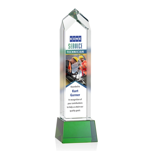 Clarington VividPrint™ Award on Base - Green... from ASI 84592 St Regis Group / St Regis