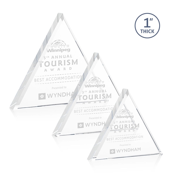 The brilliant freestanding Brighton Award is a Starfire Crystal pyramid with... from ASI 84592 St Regis Group / St Regis