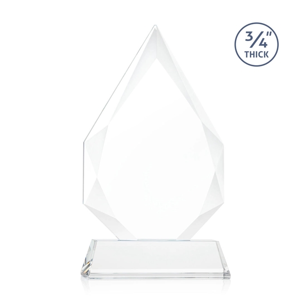 The classic Hawthorne 3/4" thick Starfire Crystal Award on Alberton Base... from ASI 84592 St Regis Group / St Regis