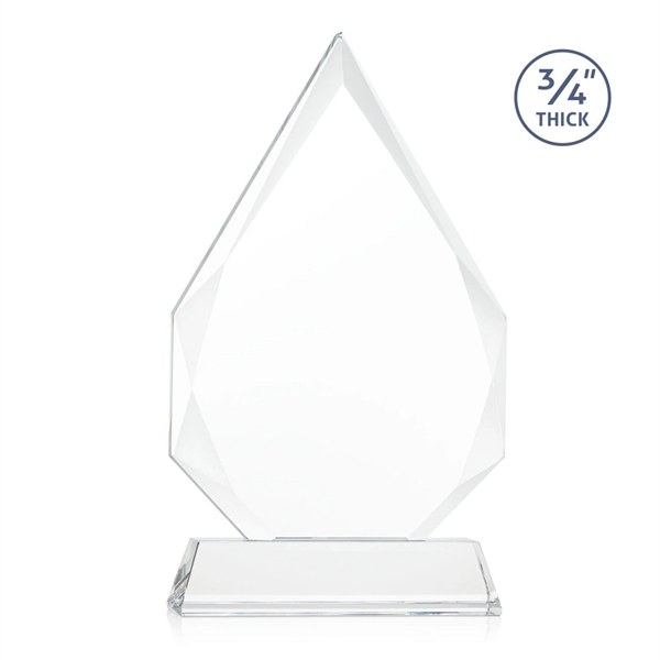 The classic Hawthorne 3/4" thick Starfire Crystal Award on Alberton Base... from ASI 84592 St Regis Group / St Regis