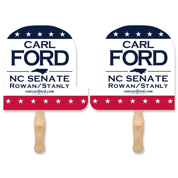 Elephant shaped full color sandwiched style hand fans.... from ASI 93520 Ventura Inc