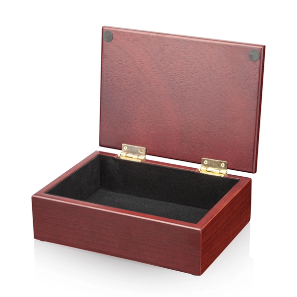 Alda Trinket Box - Mahogany/Sandstone 7 3/4"... from ASI 84592 St Regis Group