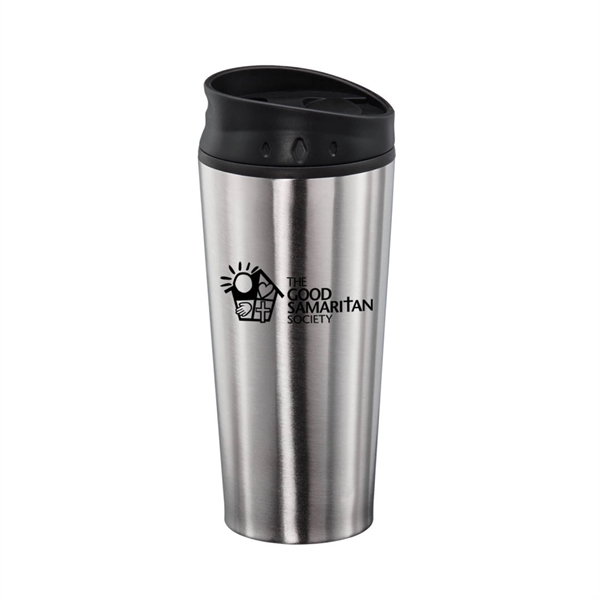 Double wall stainless steel tumbler with a colored plastic liner... from ASI 84592 St Regis Group