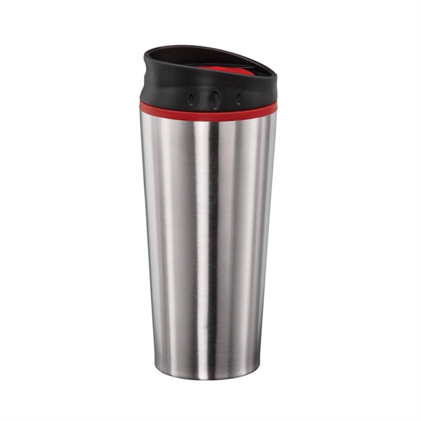Double wall stainless steel tumbler with a colored plastic liner... from ASI 84592 St Regis Group