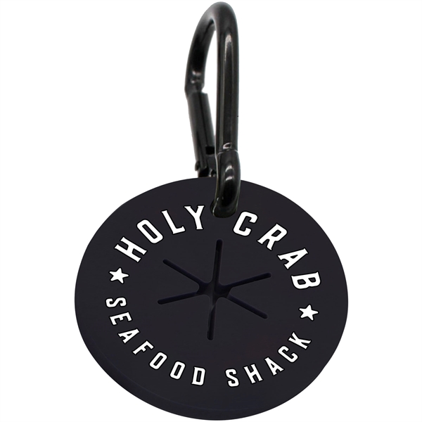 Dog poop bag dispenser carrier that's made from PVC with a... from ASI 61966 HPG / BCG Creations HPG Gold