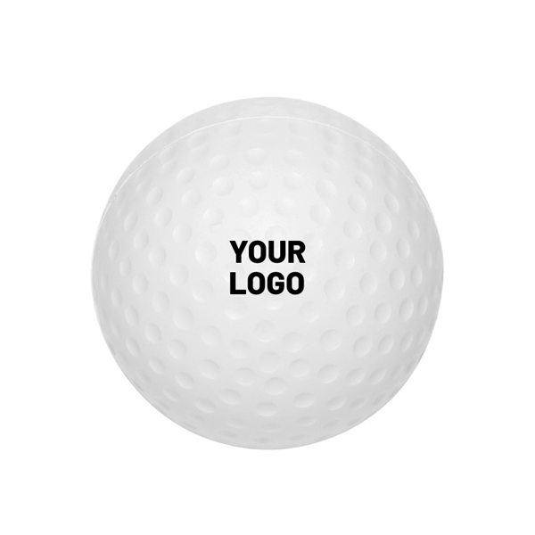 Golf stress reliever ball plus free 1 color silkscreen imprint on... from ASI 37218 Athena Promo (tm)