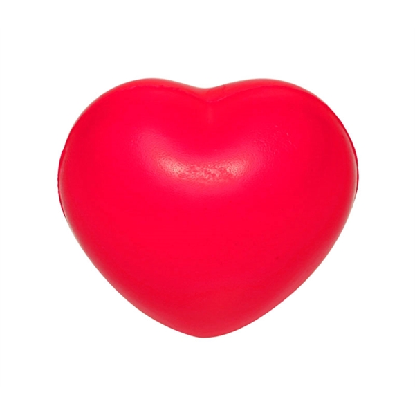 Heart-shaped stress reliever ball plus 1 color silkscreen imprint on 1... from ASI 37218 Athena Promo (tm)