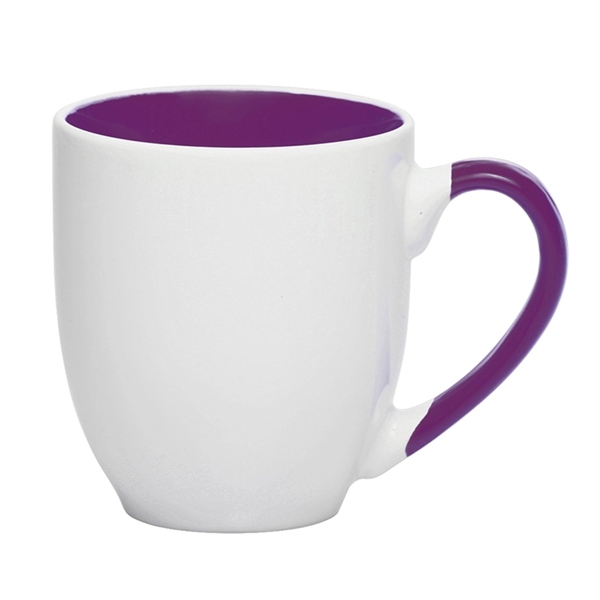 Two tone ceramic mug with 16 oz. capacity with silkscreen imprint... from ASI 37218 Athena Promo (tm)