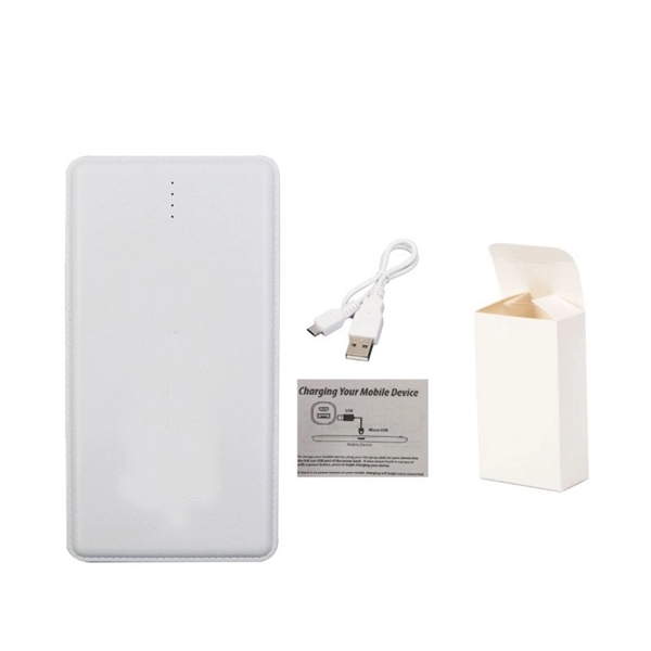 10000 mah Slim Power Bank plus 1 color silkscreen imprint plus... from ASI 37218 Athena Promo (tm)
