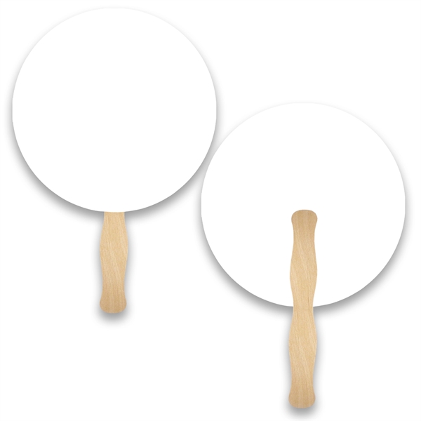 Full color, circle shaped hand fan.... from ASI 93520 Ventura Inc
