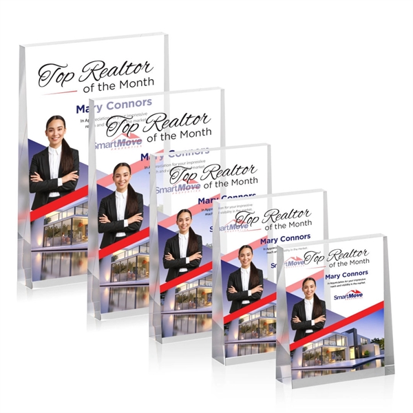 The Lansing VividPrint™ Award is a thick freestanding acrylic award that... from ASI 84592 St Regis Group / St Regis