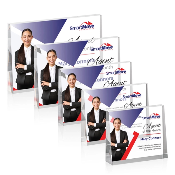 The Lansing VividPrint™ Award is a thick freestanding acrylic award that... from ASI 84592 St Regis Group / St Regis