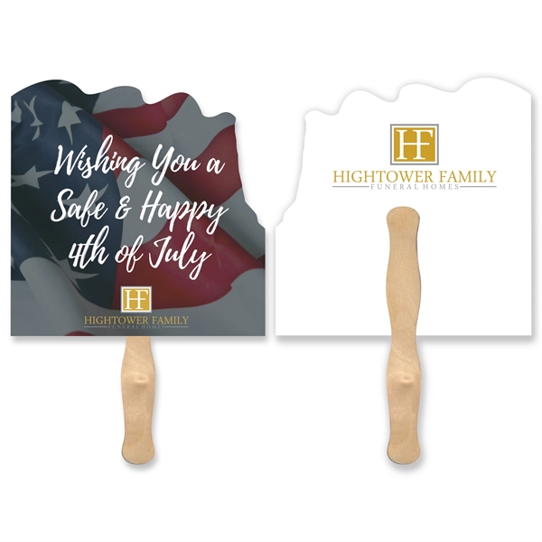 Full Color USA flag hand fan.... from ASI 93520 Ventura Inc