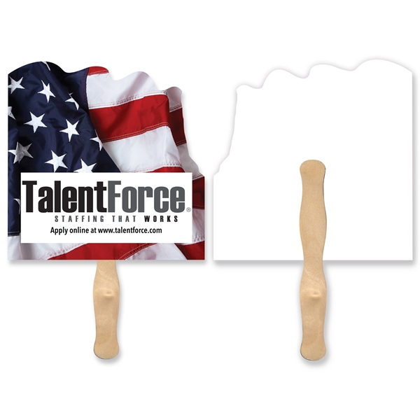 Full Color, USA flag hand fan.... from ASI 93520 Ventura Inc