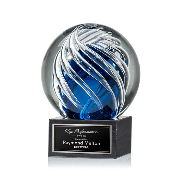 The Genista art glass awards on a Square Tapered Marble base... from ASI 84592 St Regis Group / St Regis