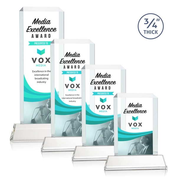 Our Full Color VividPrint Dalton features thick beveled Starfire crystal mounted... from ASI 84592 St Regis Group / St Regis