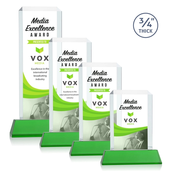 Our Full Color VividPrint Dalton features thick beveled Starfire crystal mounted... from ASI 84592 St Regis Group / St Regis