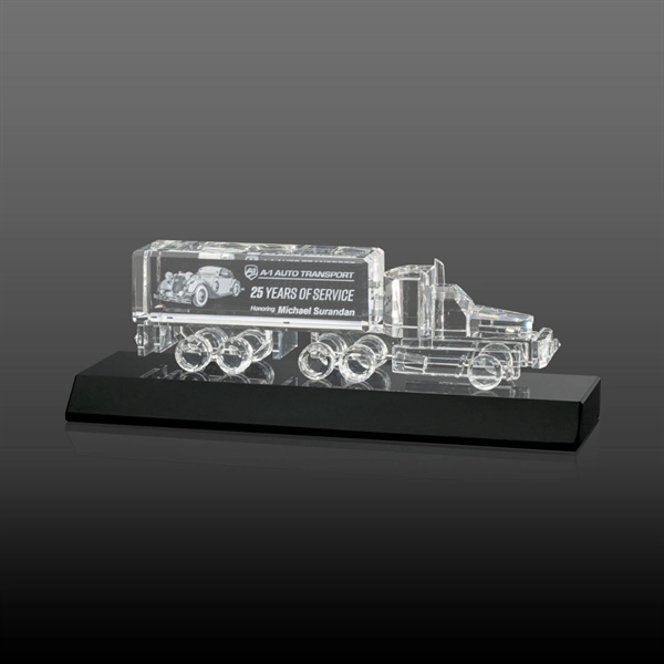 Crystal 18 Wheeler on Base (3D) - Black... from ASI 84592 St Regis Group / St Regis