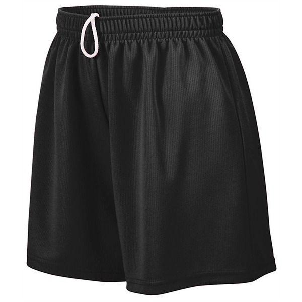 Girls wicking mesh shorts with a 5" inseam and covered elastic... from ASI 89380 Staton Corporate and Casual / Staton®
