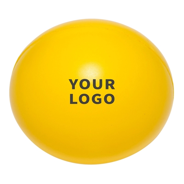 Smiley stress reliever ball plus 1 color silkscreen imprint on 1... from ASI 37218 Athena Promo (tm)