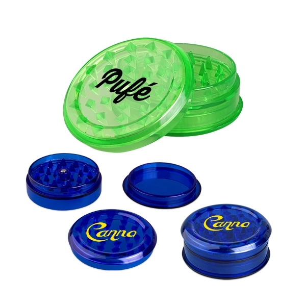 Plastic grinding chamber in 3 colors with a pad imprint.... from ASI 98360 WOWLine / WOWLine®