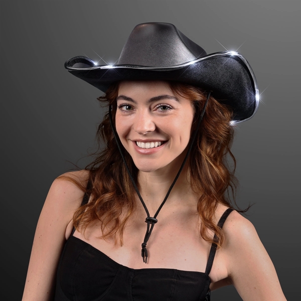Deluxe Shiny Light Up Cowboy Hat; Blank & Imprint Pricing... from ASI 34194 ALightPromos