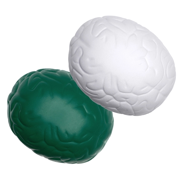 Brain shaped stress reliever ball plus 1 color silkscreen imprint on... from ASI 37218 Athena Promo (tm)