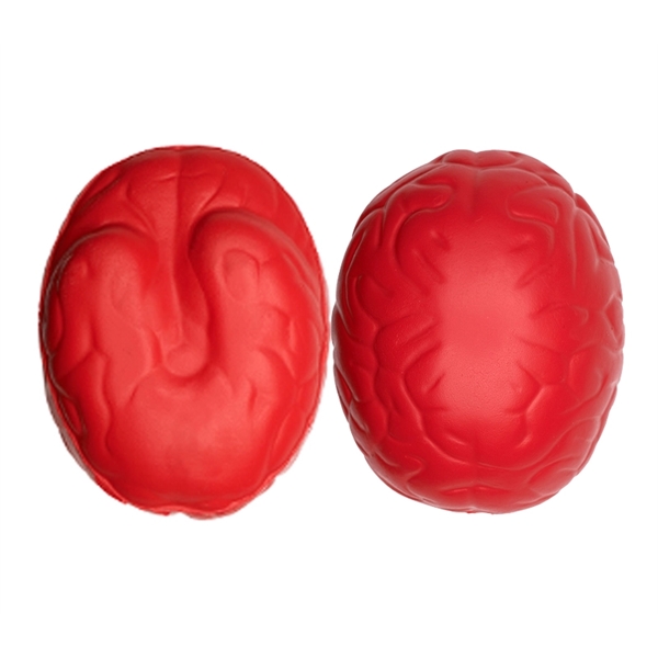 Brain shaped stress reliever ball plus 1 color silkscreen imprint on... from ASI 37218 Athena Promo (tm)