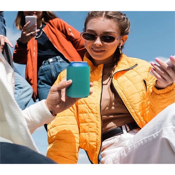 Collapsible Foam Can Cooler, 12 oz. with 1c1p silkscreen imprint... from ASI 37218 Athena Promo (tm)