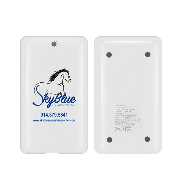 The Aurora UV Sanitizer with Qi Wireless Charger is dual purpose... from ASI 90154 Sunjoy Group Inc