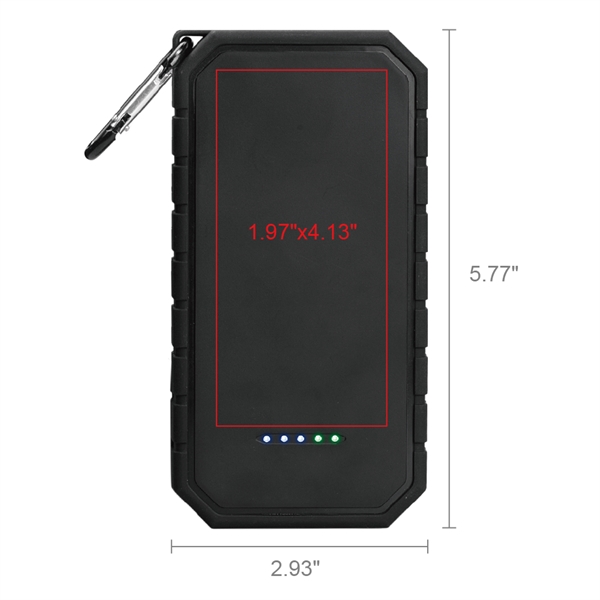 10000mAh Power Bank features a rechargeable lithium polymer battery that can... from ASI 90154 Sunjoy Group Inc