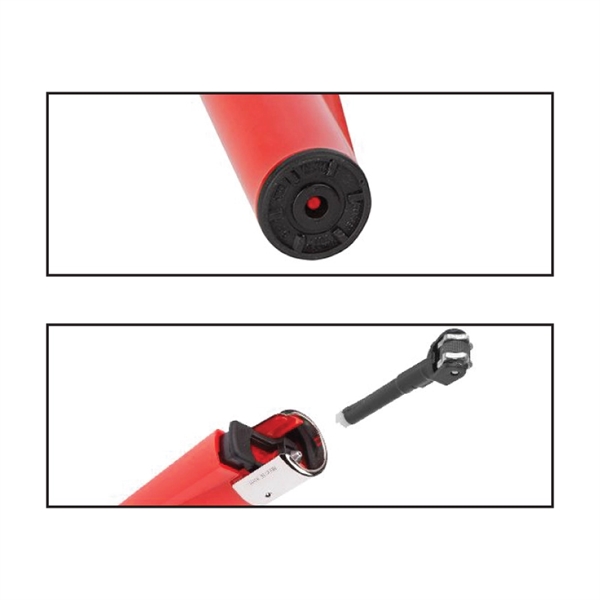 Clipper refillable fixed flame flint nylon lighter that provides 3,000 lights... from ASI 57655 STOPNGO Line