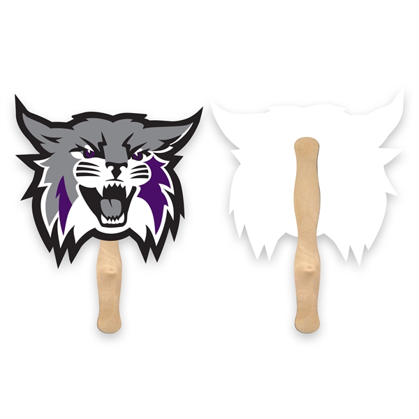 Maximum 8" x 8" custom single hand fan with 8" basswood... from ASI 93520 Ventura Inc