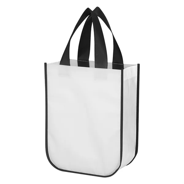 Shopper tote bag made of shiny 80 gram non-woven water-resistant polypropylene... from ASI 61125 Hit Promotional Products / Hit®