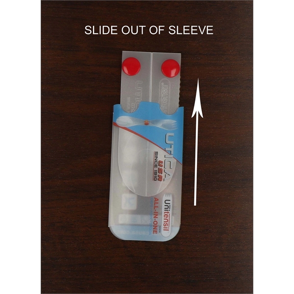 3-in-1 reusable fork, knife, and spoon... from ASI 93130 Utica Cutlery Co/Kutmaster 400 Line / Utica