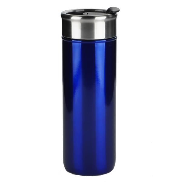 18 oz. no spill travel tumbler with screw on snap lid.... from ASI 38980 Bay State Specialty Co