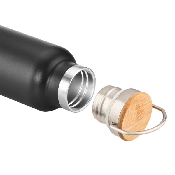 20-oz. double walled, vacuum insulated, stainless steel water bottle with screw-on... from ASI 57655 STOPNGO Line