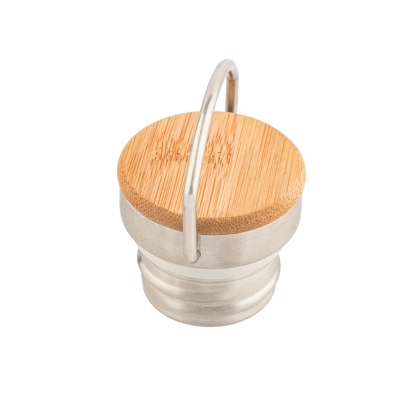 20-oz. double walled, vacuum insulated, stainless steel water bottle with screw-on... from ASI 57655 STOPNGO Line