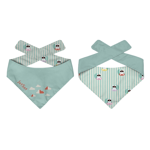 Full Color, full bleed microfiber pet bandana with same design on... from ASI 45657 Pop! Promos