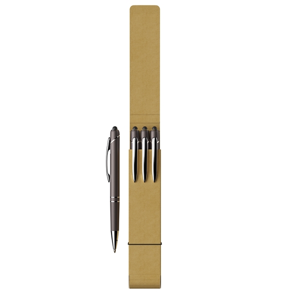 A collection of three Glacio Ballpoint Stylus Pens, presented in a... from ASI 88660 Spector & Co.